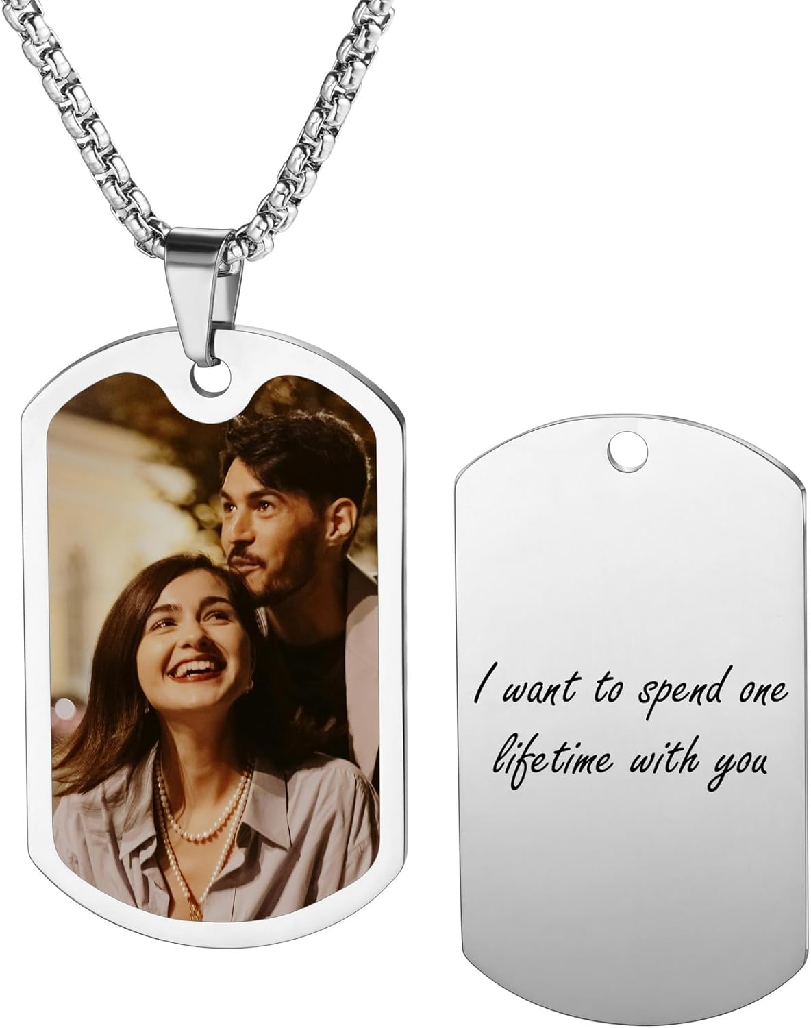 Idee regalo ciondolo personalizzati san valentino ciondoli con foto scritta nome frase per lui lei uomo donna coppia regali personalizzati ciondolo